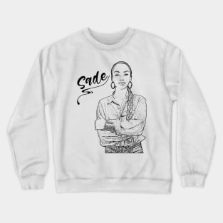 Sade // 90s / Black retro Crewneck Sweatshirt